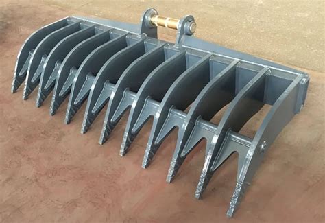 mini excavator grading rake|brush rake for mini excavator.